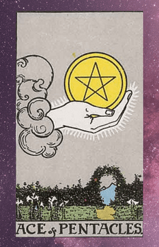 The Ace Of Pentacles Tarot Card