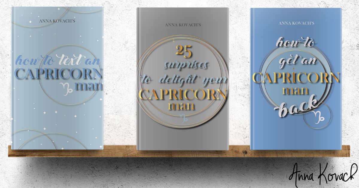 Capricorn Man Secrets Bonus Books by Anna Kovach Astrologer